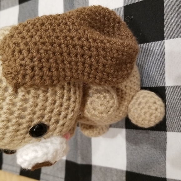 SOLD Crochet Puppy Dog with Collar - Picture 5 of 10